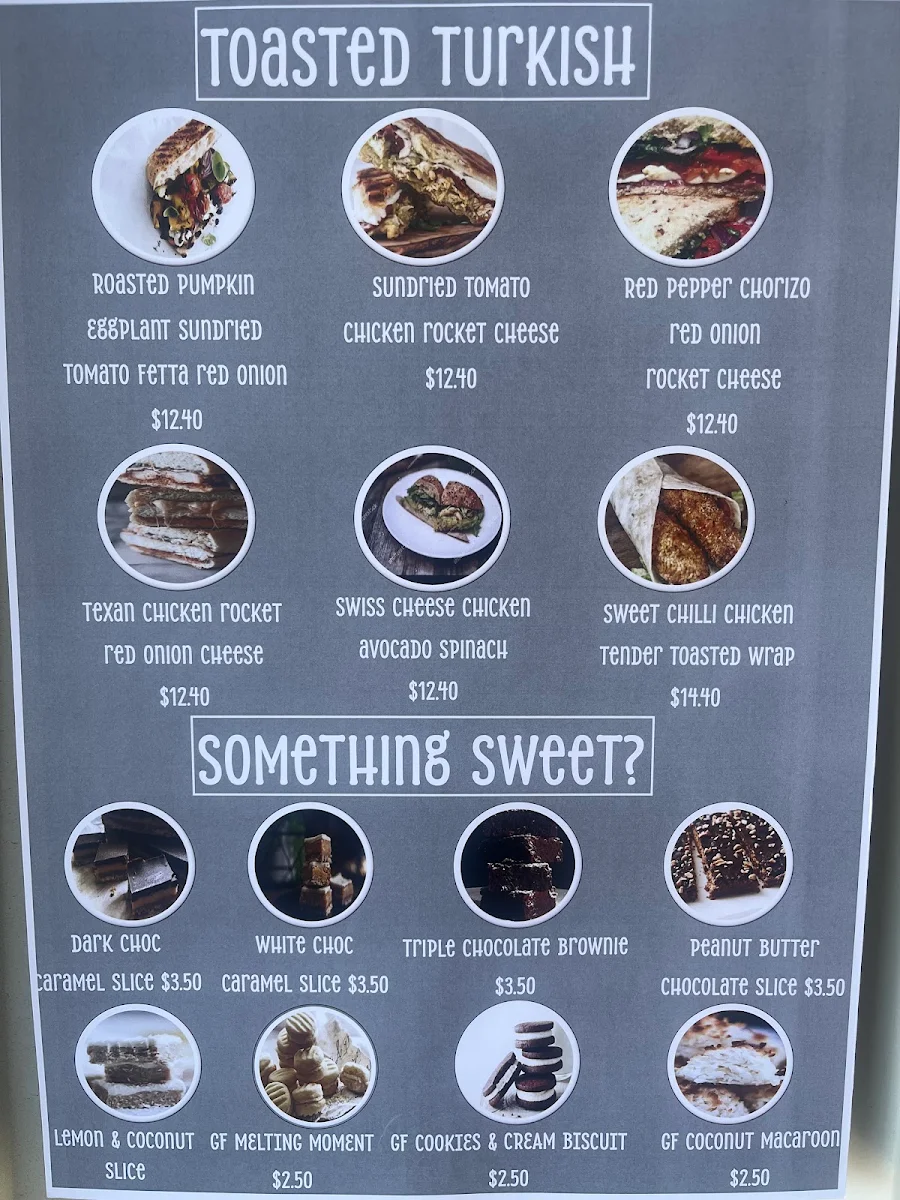 Menu, Dose Tropical Coffee Co. Bayswater