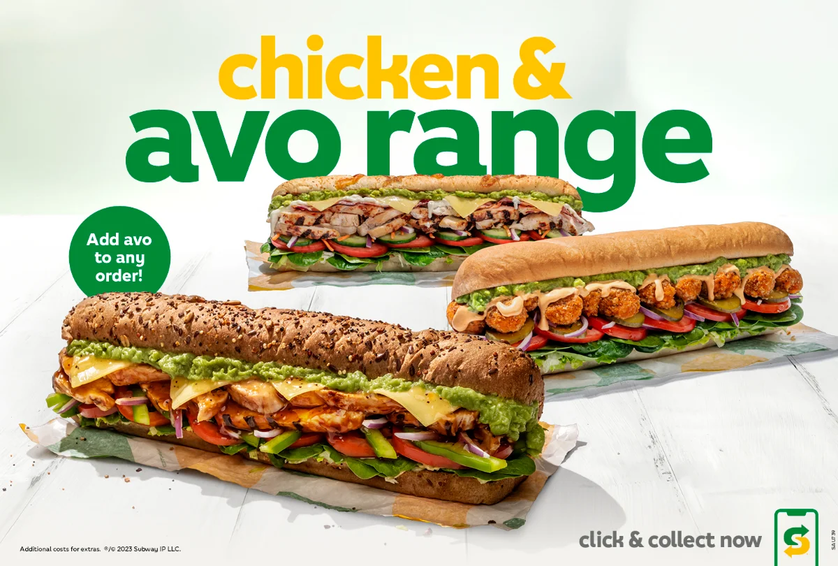 Menu, Subway
