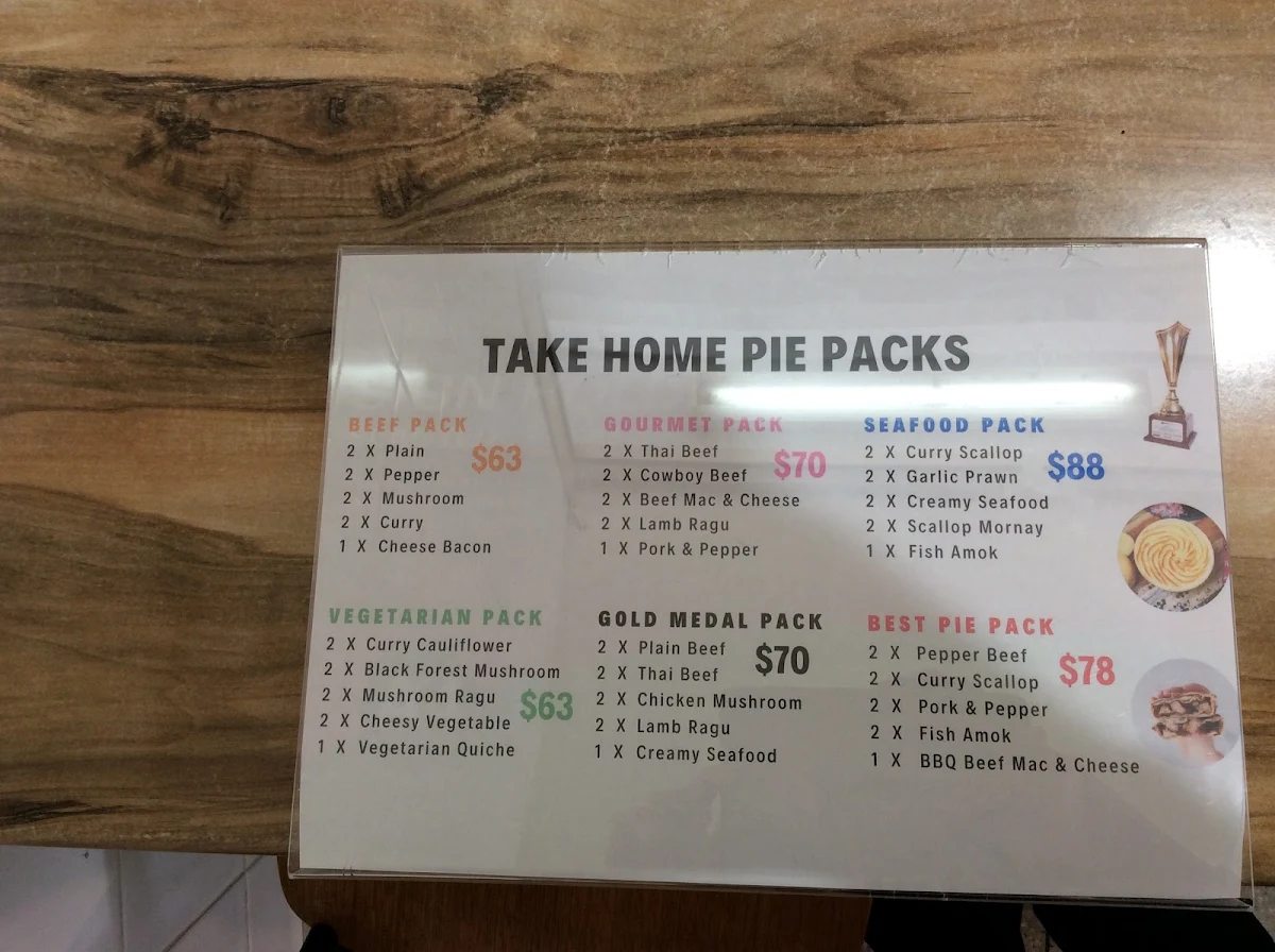Menu, Country Cob Bakery - Boronia