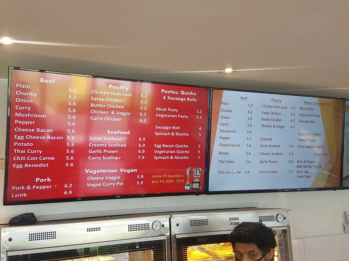 Menu, Country Cob Bakery - Boronia