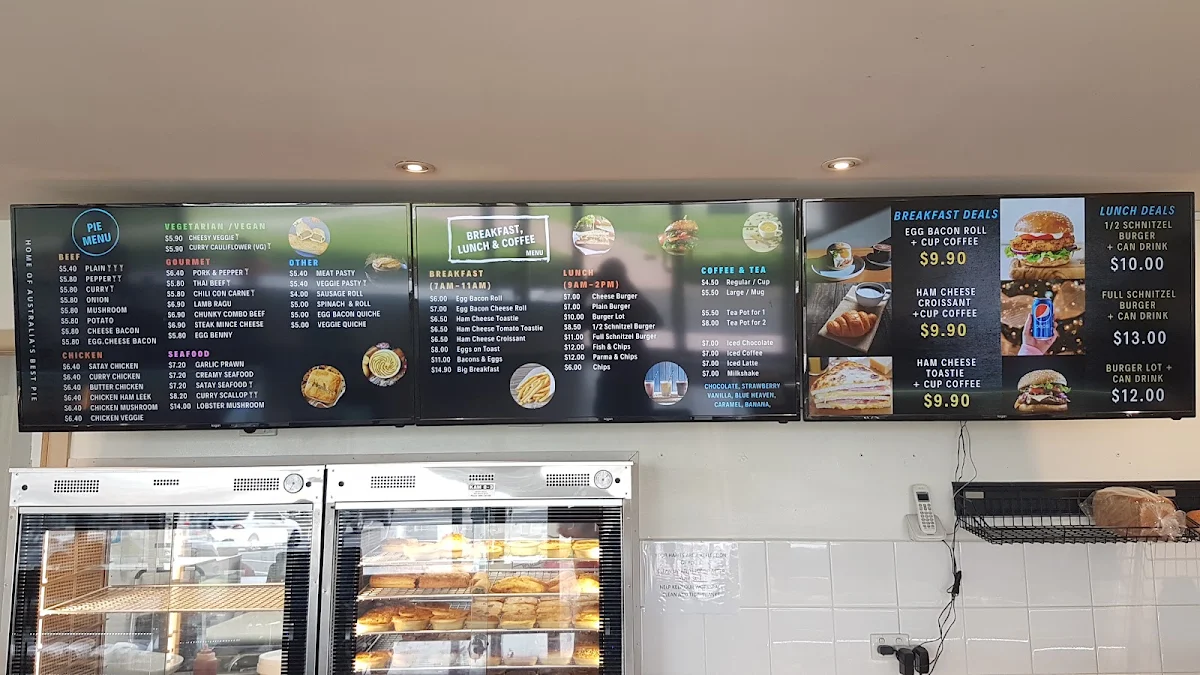 Menu, Country Cob Bakery - Boronia