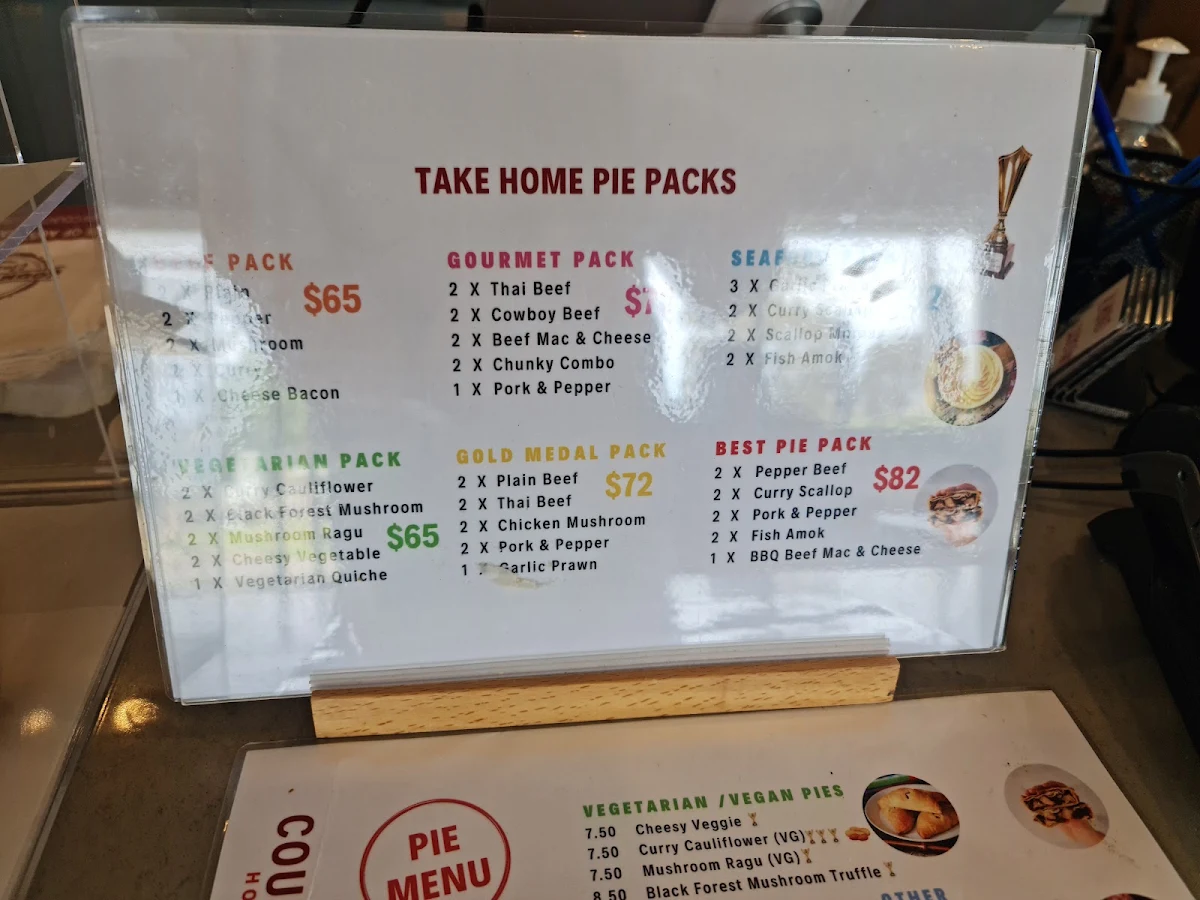 Menu, Country Cob Bakery - Boronia