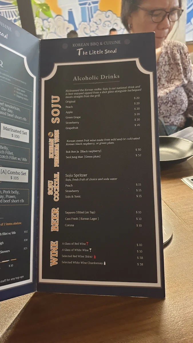 Menu, The Little Seoul