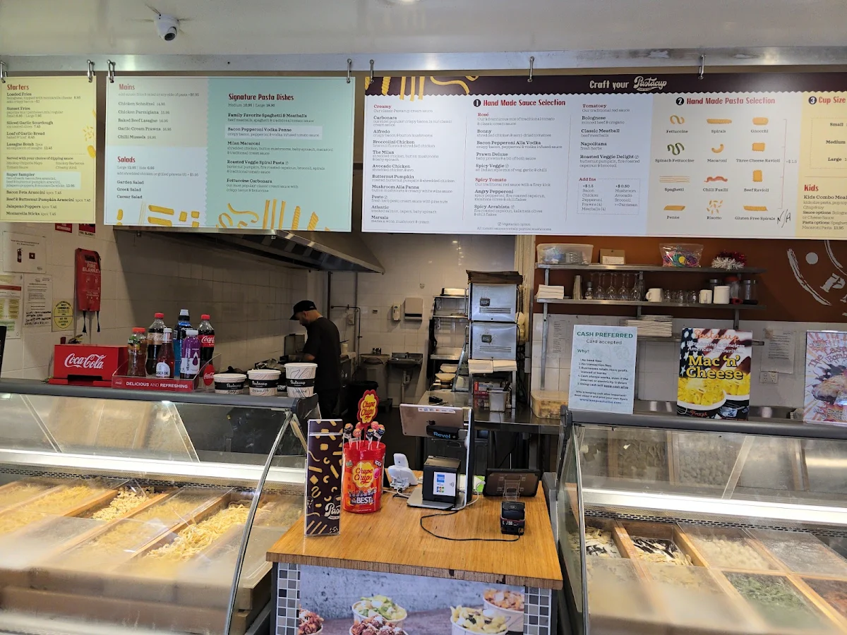 Menu, Pastacup