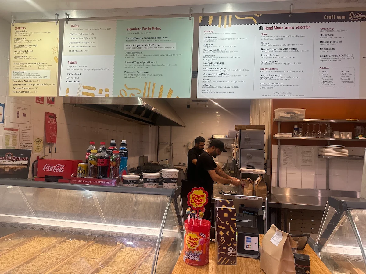 Menu, Pastacup