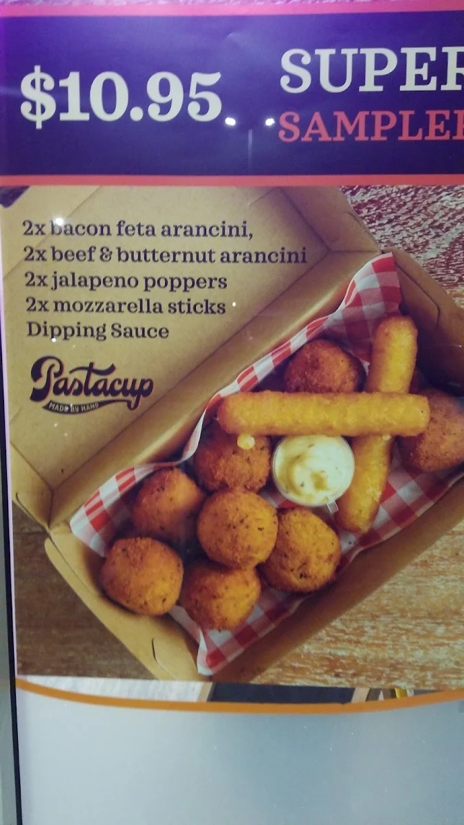 Menu, Pastacup