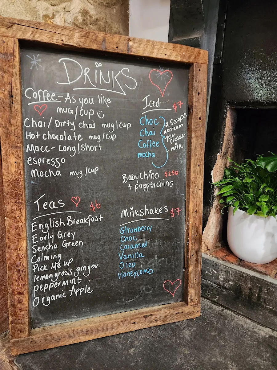 Menu, Same But Different Cafe