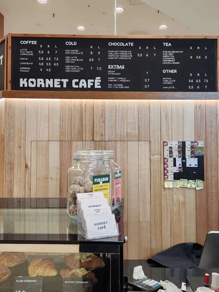Menu, KORNET CAFE
