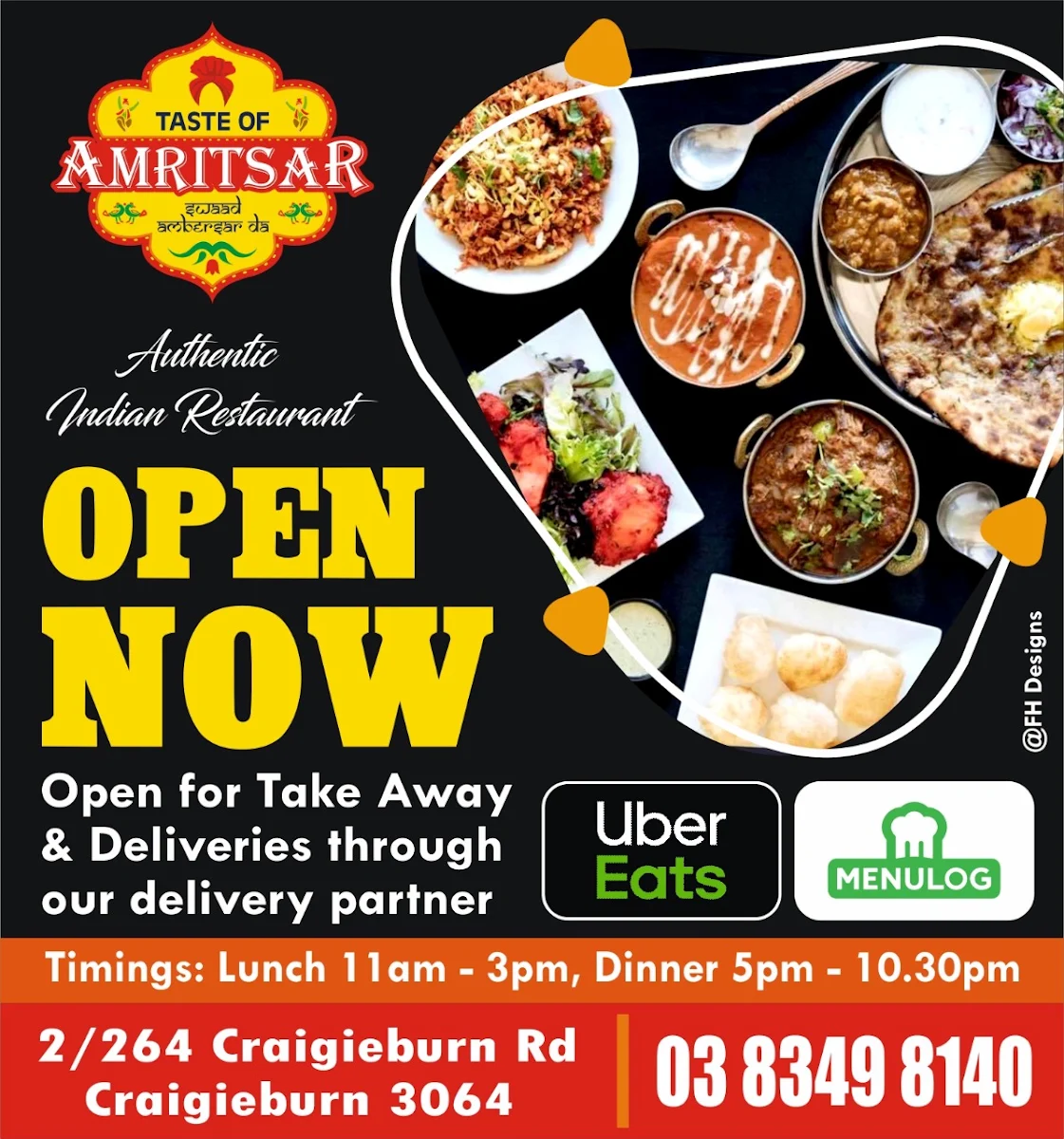 Menu, Taste of Amritsar
