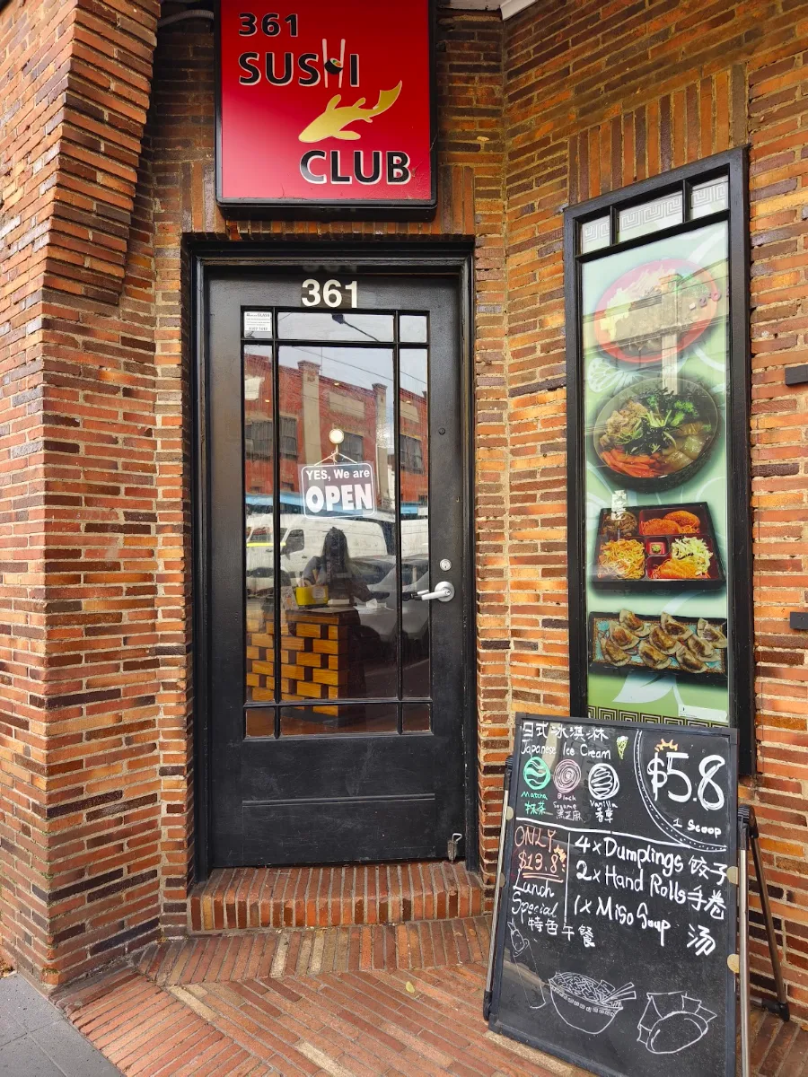 Menu, 361 Sushi Club Japanese Restaurant Balwyn