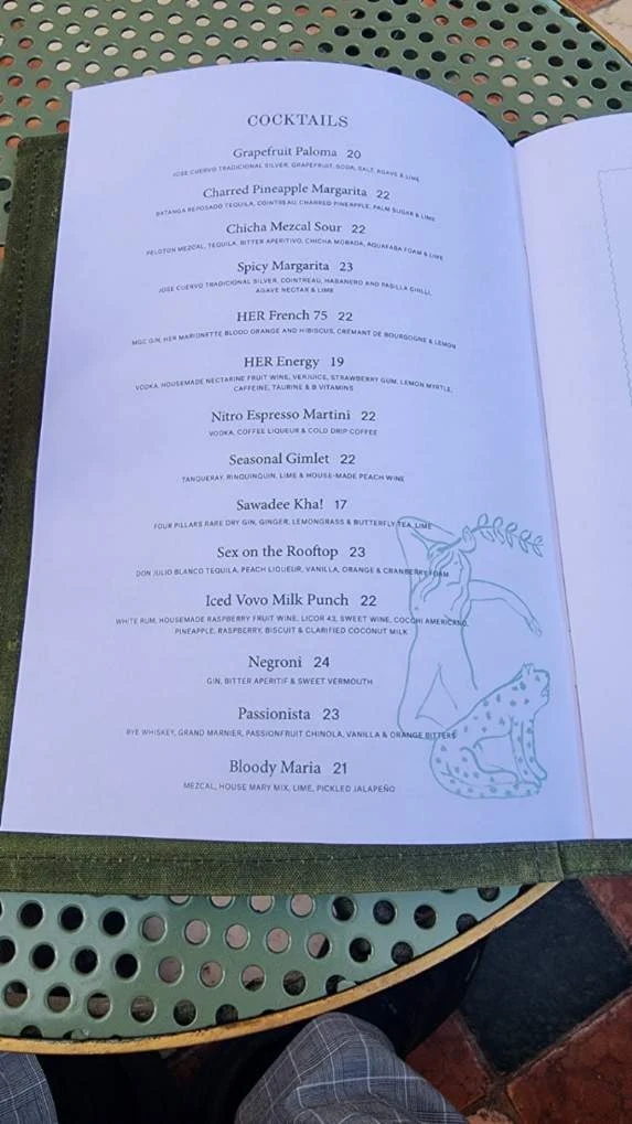 Menu, HER