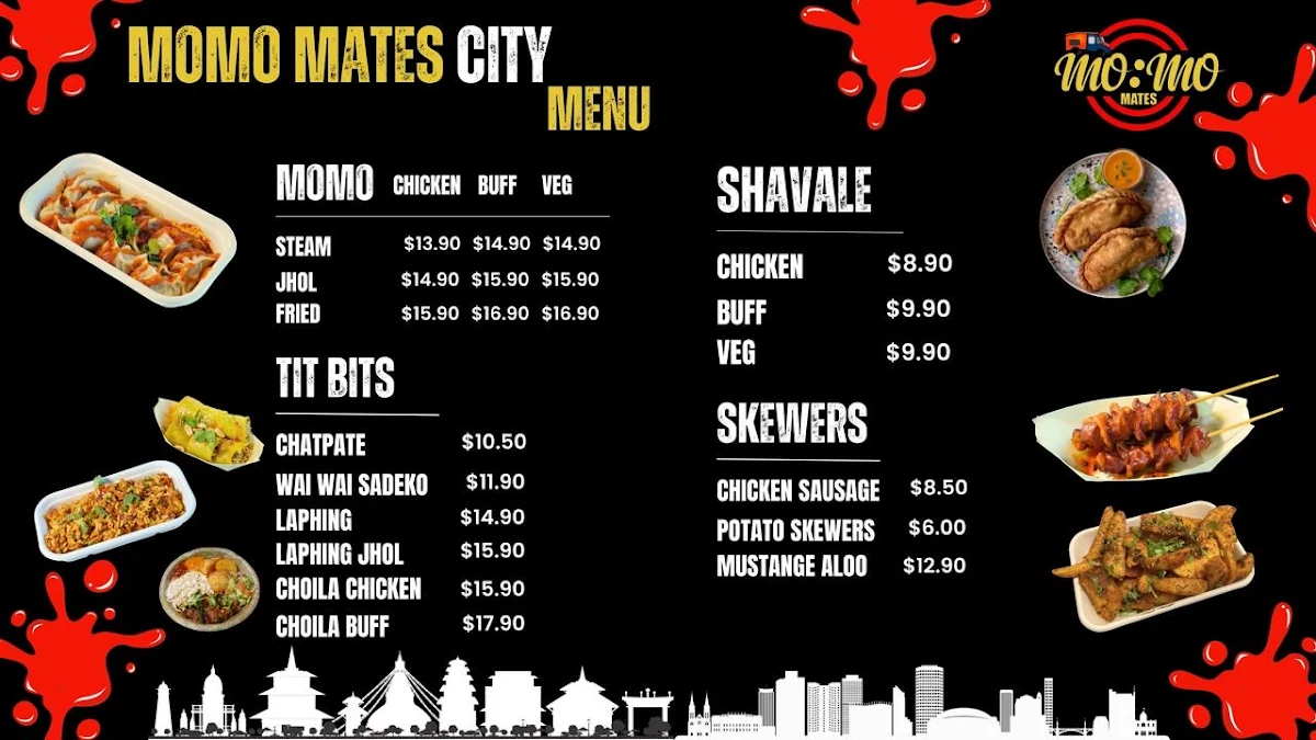 Menu, MOMO MATES CITY
