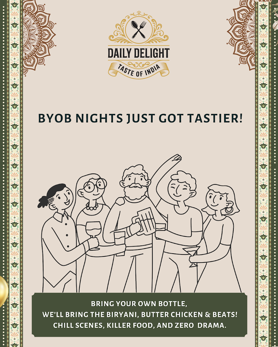 Menu, Daily Delight Indian Restaurant