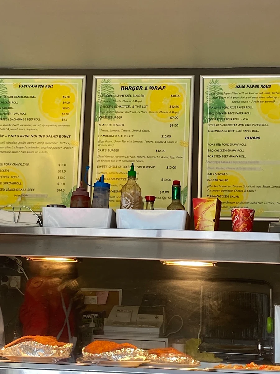 Menu, CAM CAFE & ROLL