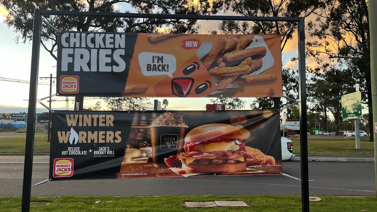 Menu, Hungry Jack's Burgers McGraths Hill