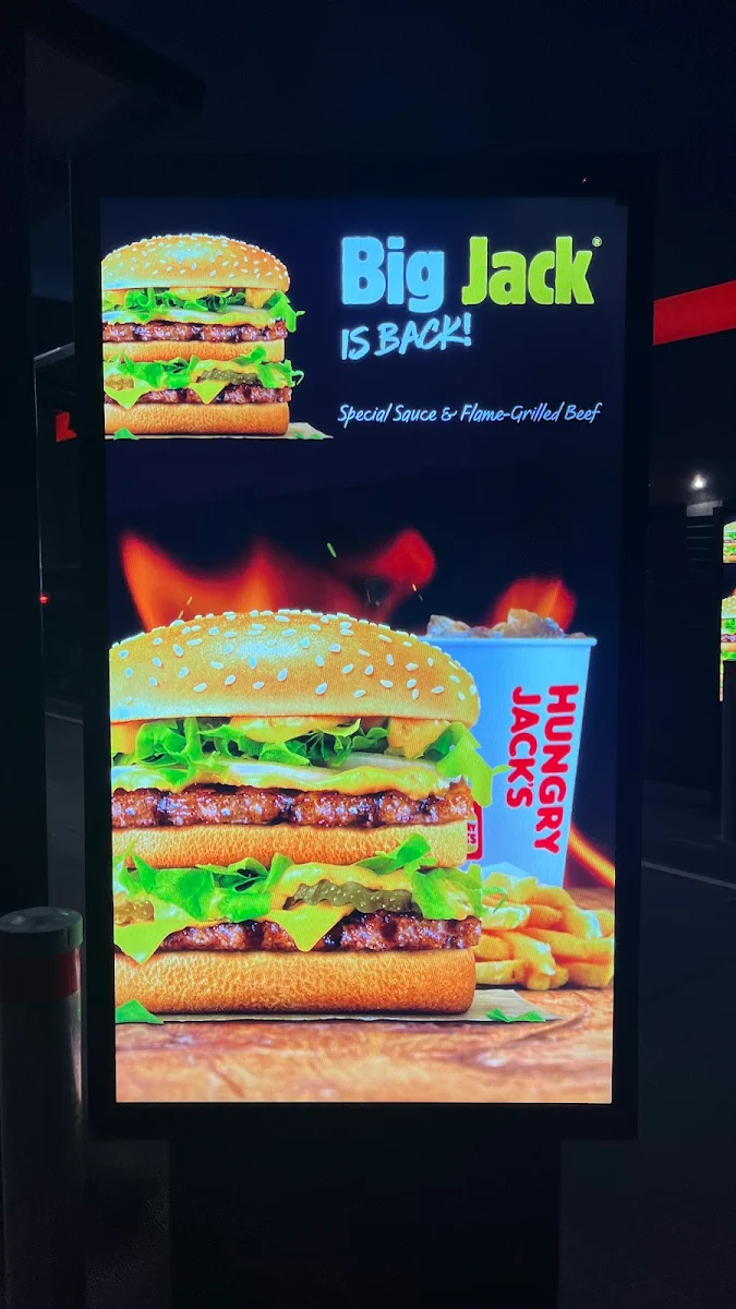 Menu, Hungry Jack's Burgers McGraths Hill