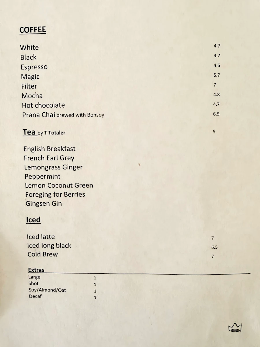 Menu, The Hood
