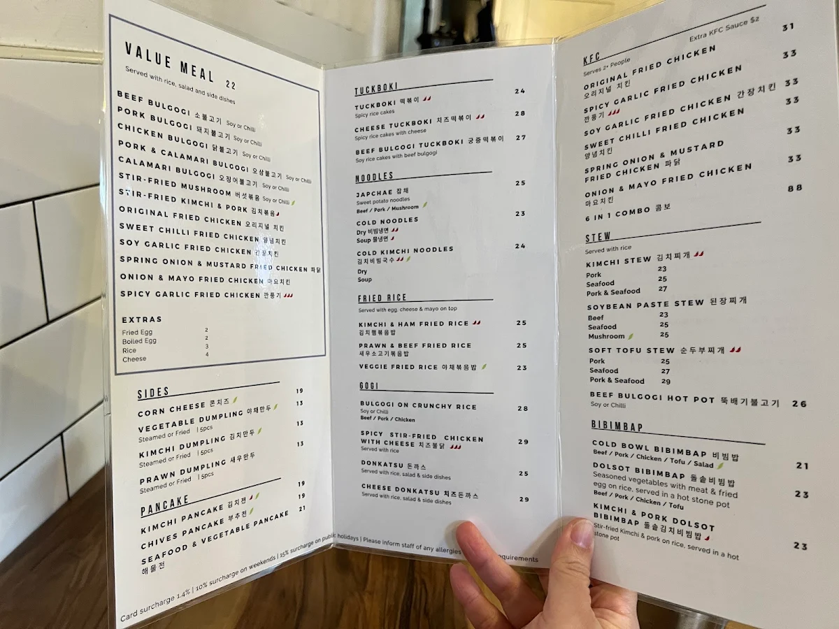 Menu, By Korea