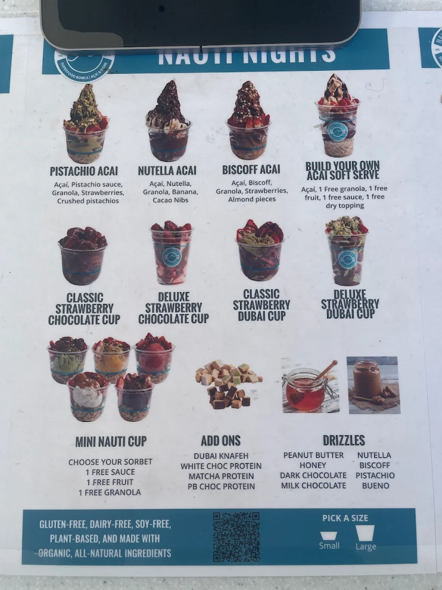 Menu, Nautical Bowls Harbour Town