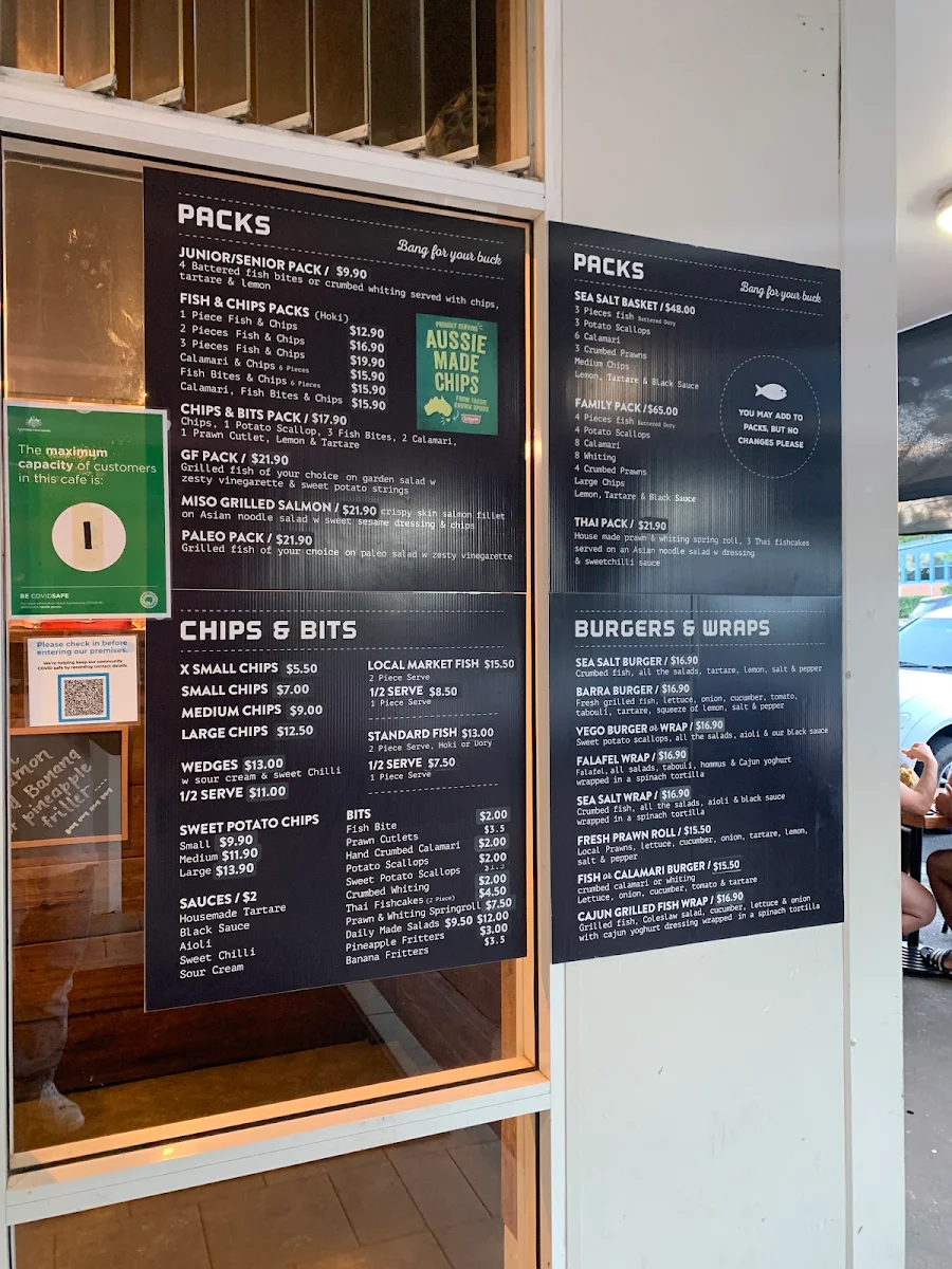 Menu, Seasalt Jetty