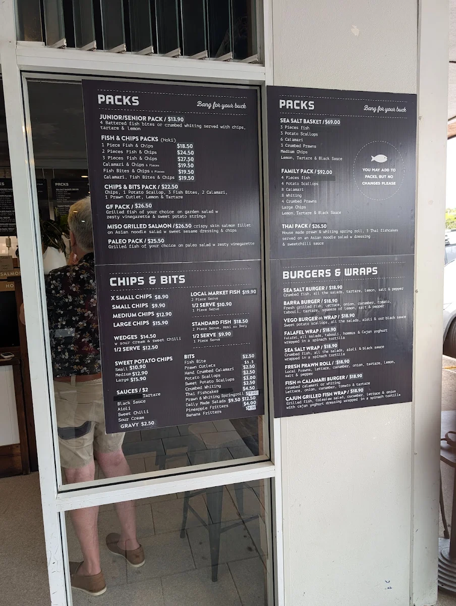 Menu, Seasalt Jetty