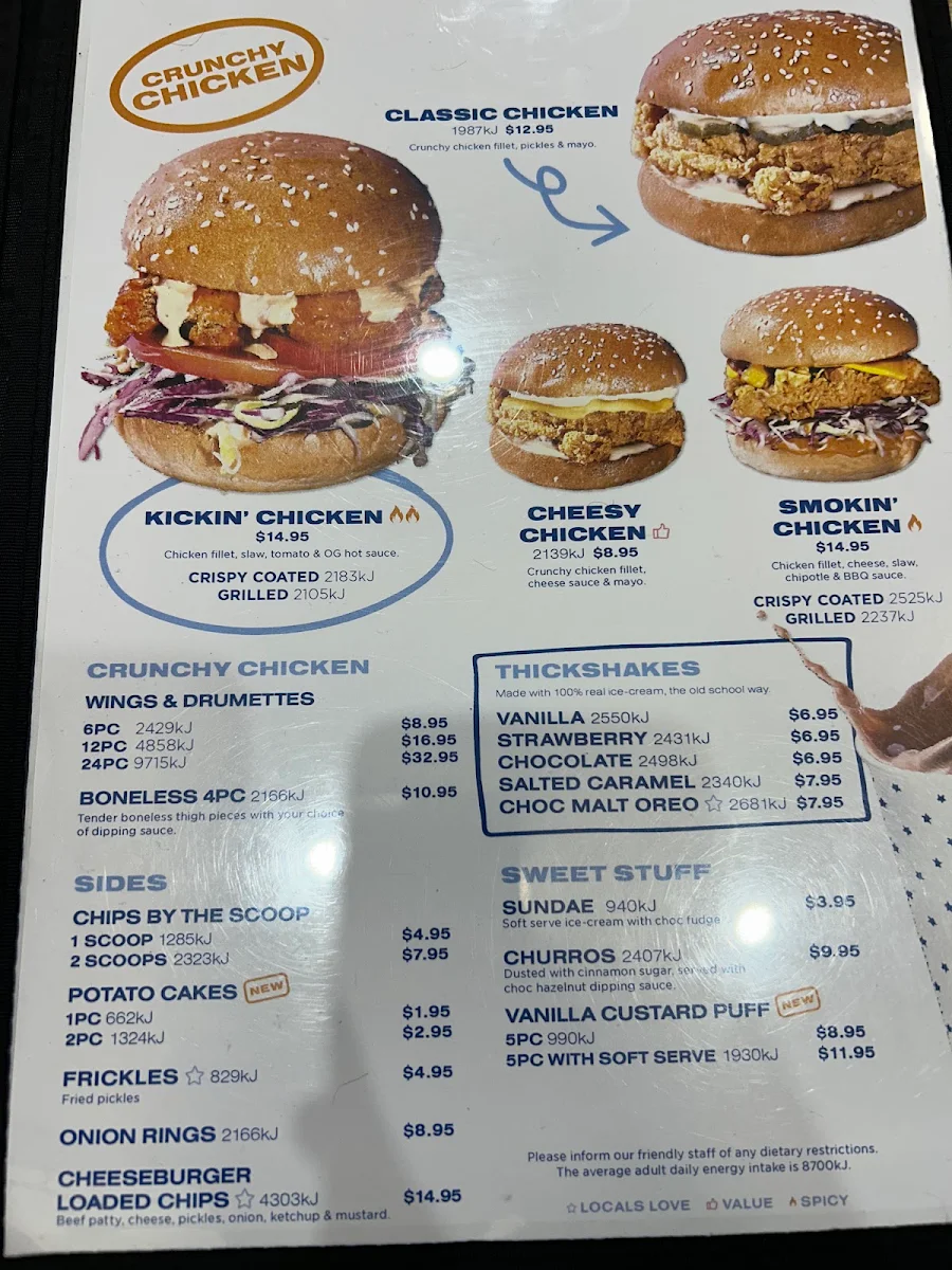 Menu, Pattysmiths Lynbrook