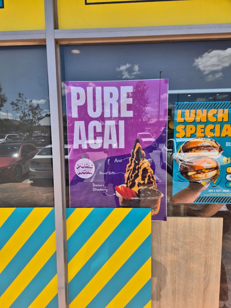 Menu, Burger Road Pakenham