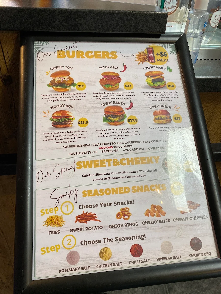 Menu, Smiley Treats