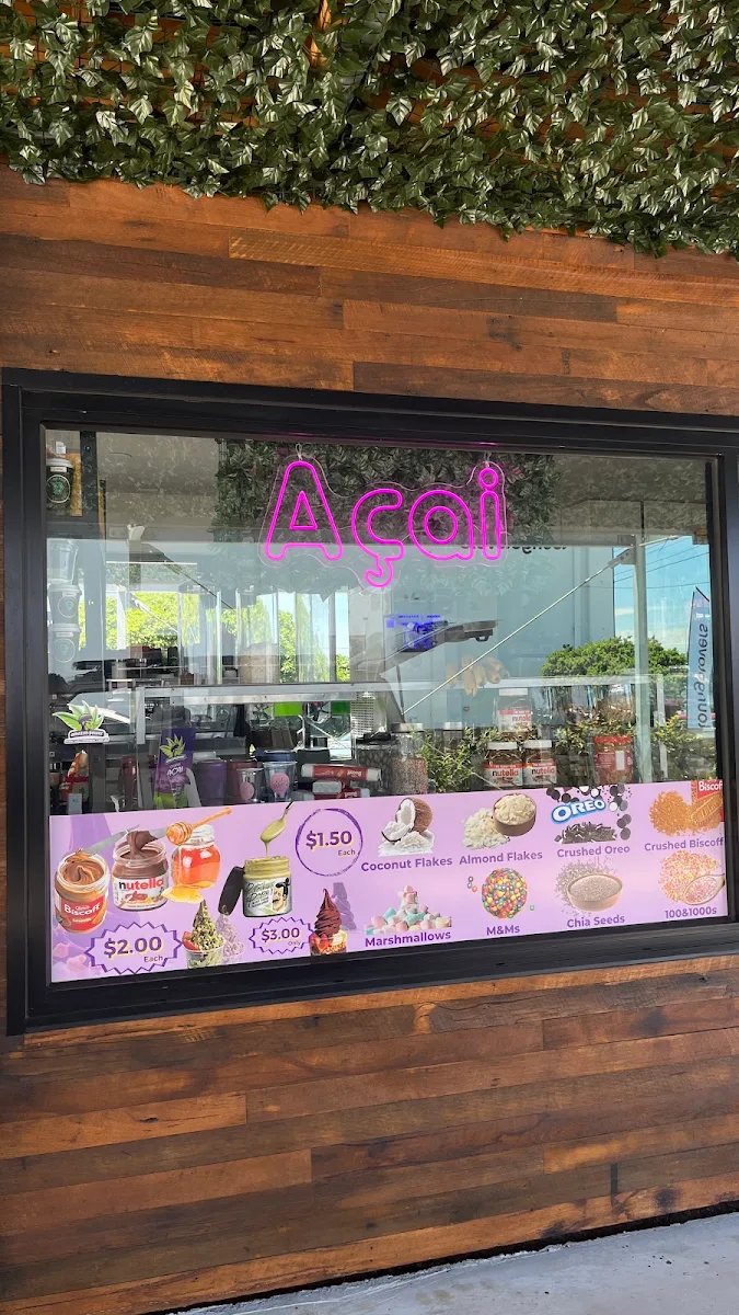 Menu, Acai Roots
