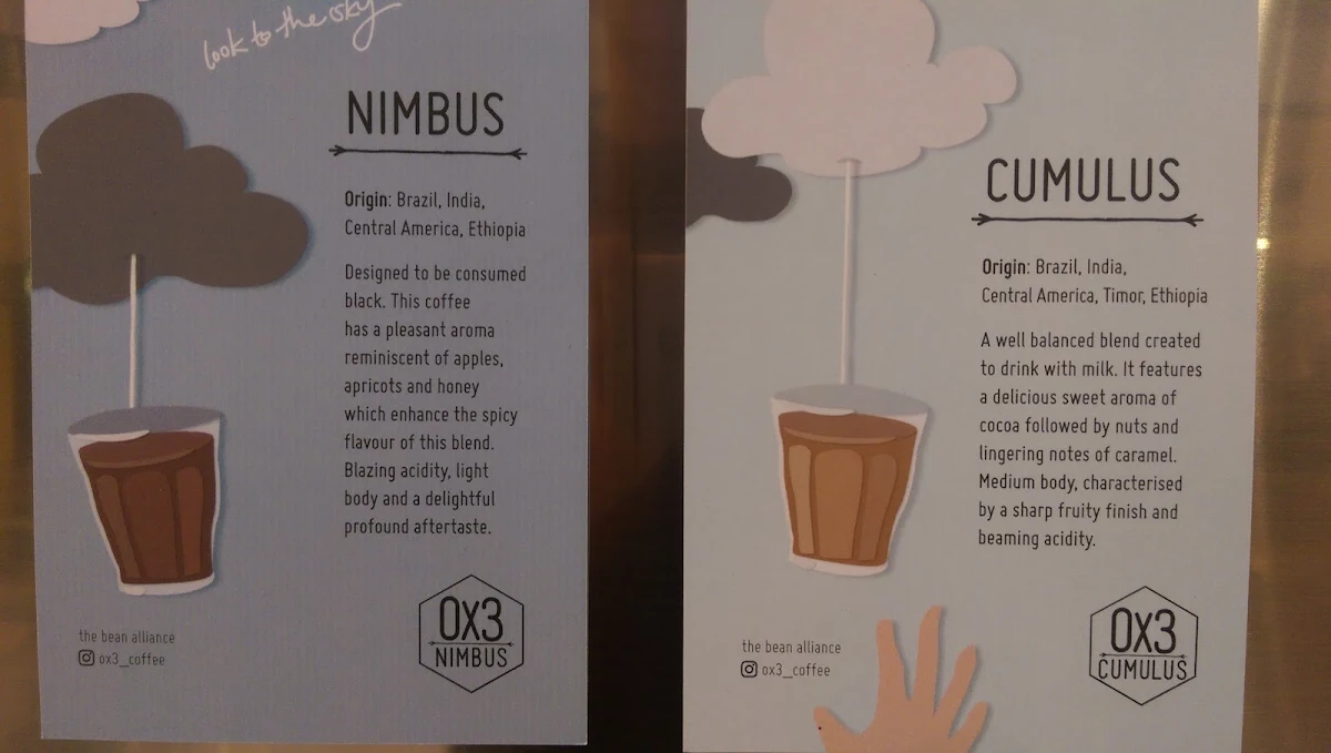 Menu, Sugar Bowl Cafe