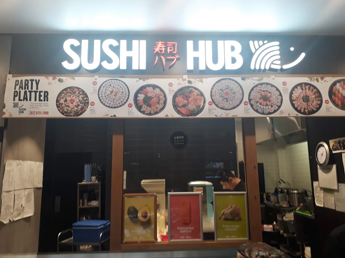 Menu, Sushi Hub Belconnen