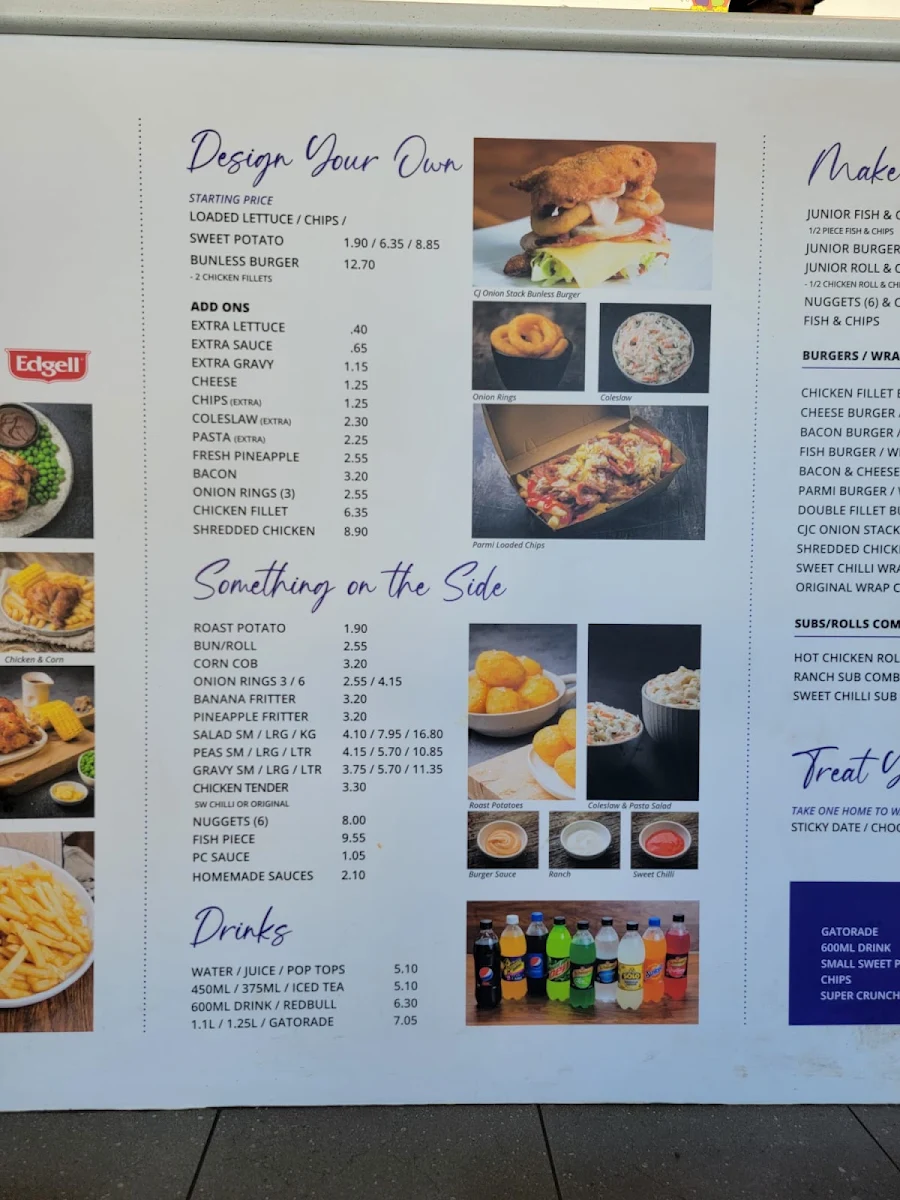 Menu, Crackerjack Chicken