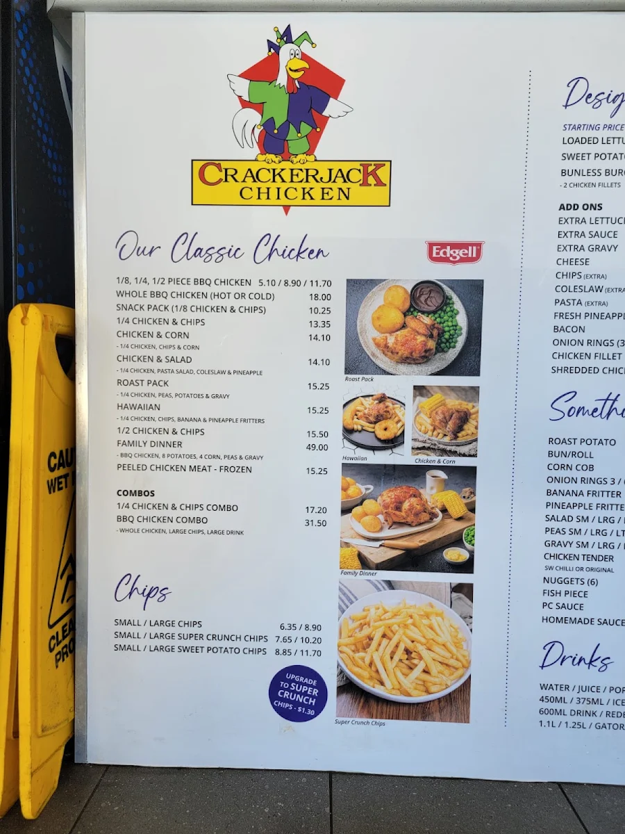 Menu, Crackerjack Chicken