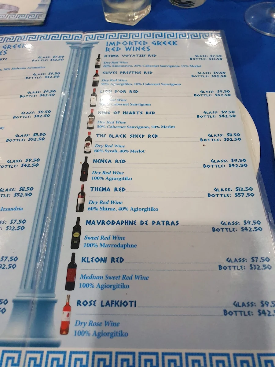 Menu, Let's Do Greek