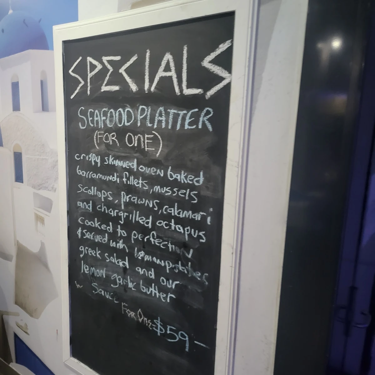 Menu, Let's Do Greek