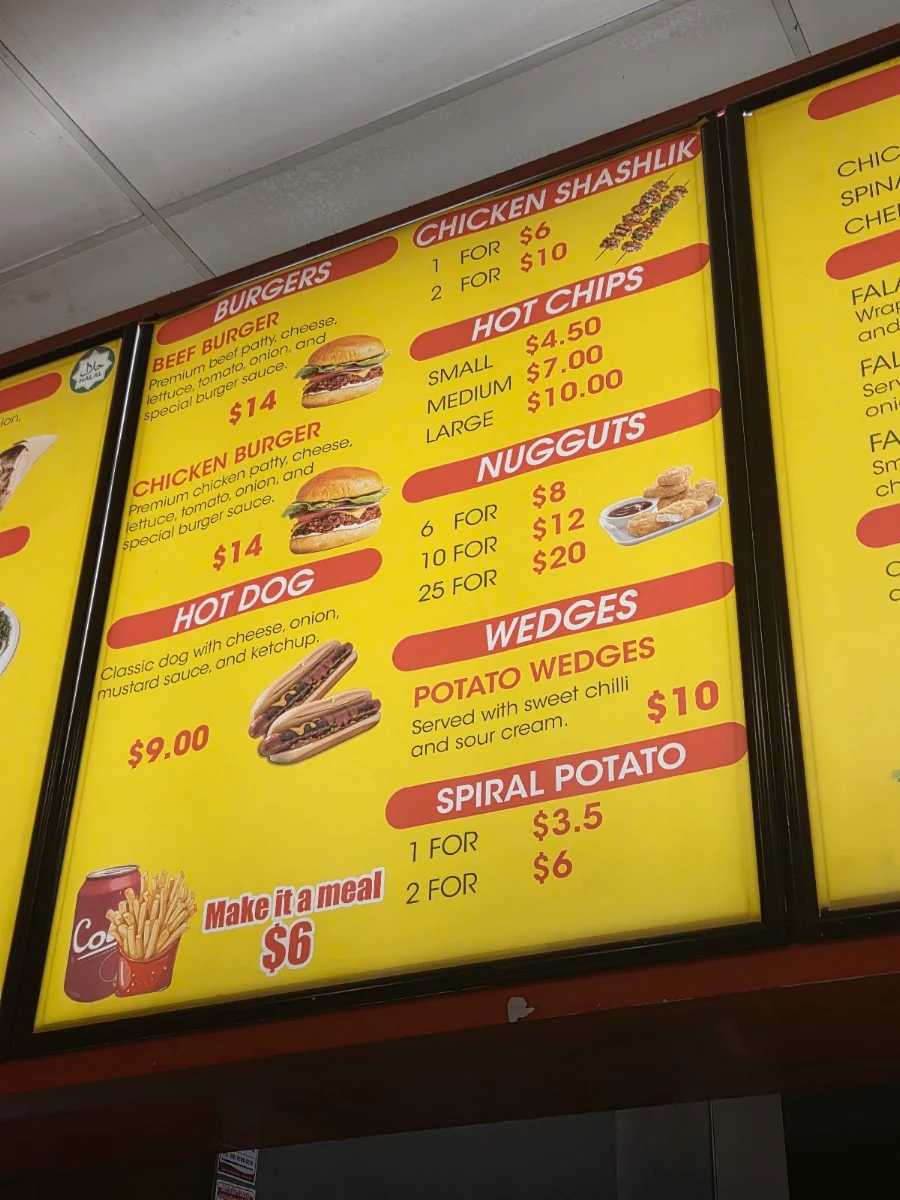 Menu, YIROS FEAST