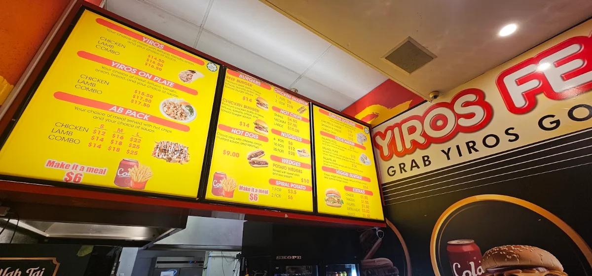Menu, YIROS FEAST
