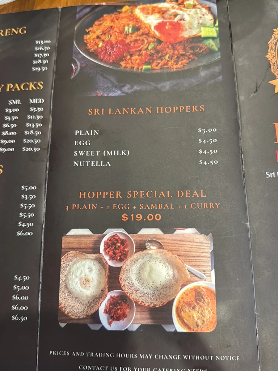 Menu, Kugan Hot & Spicy