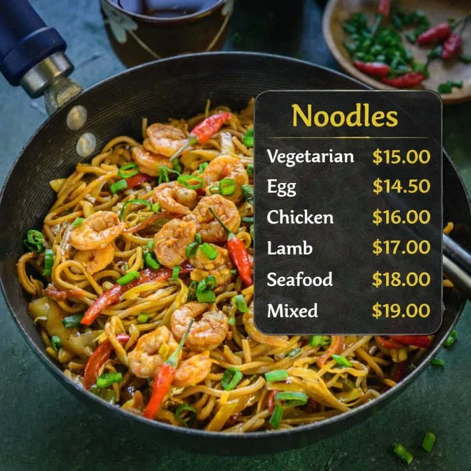 Menu, Kugan Hot & Spicy
