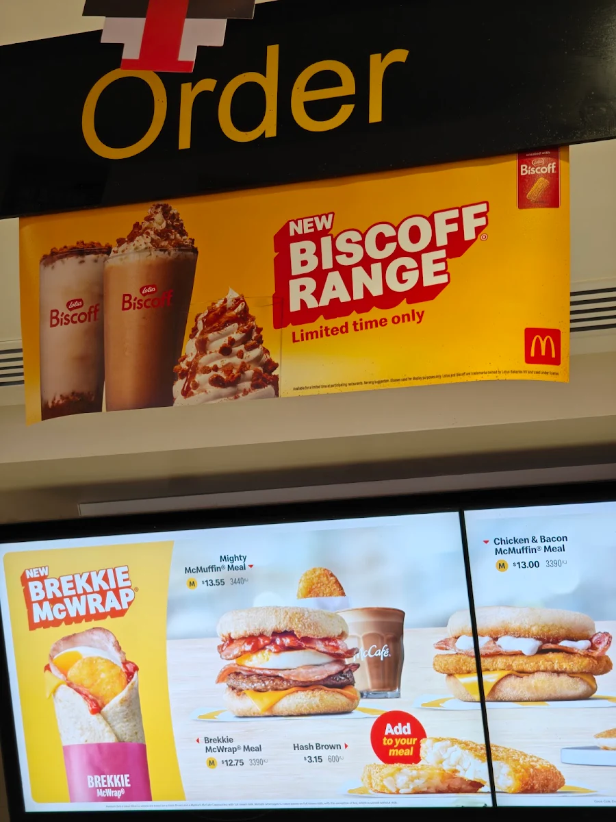 Menu, McDonald's New Norfolk