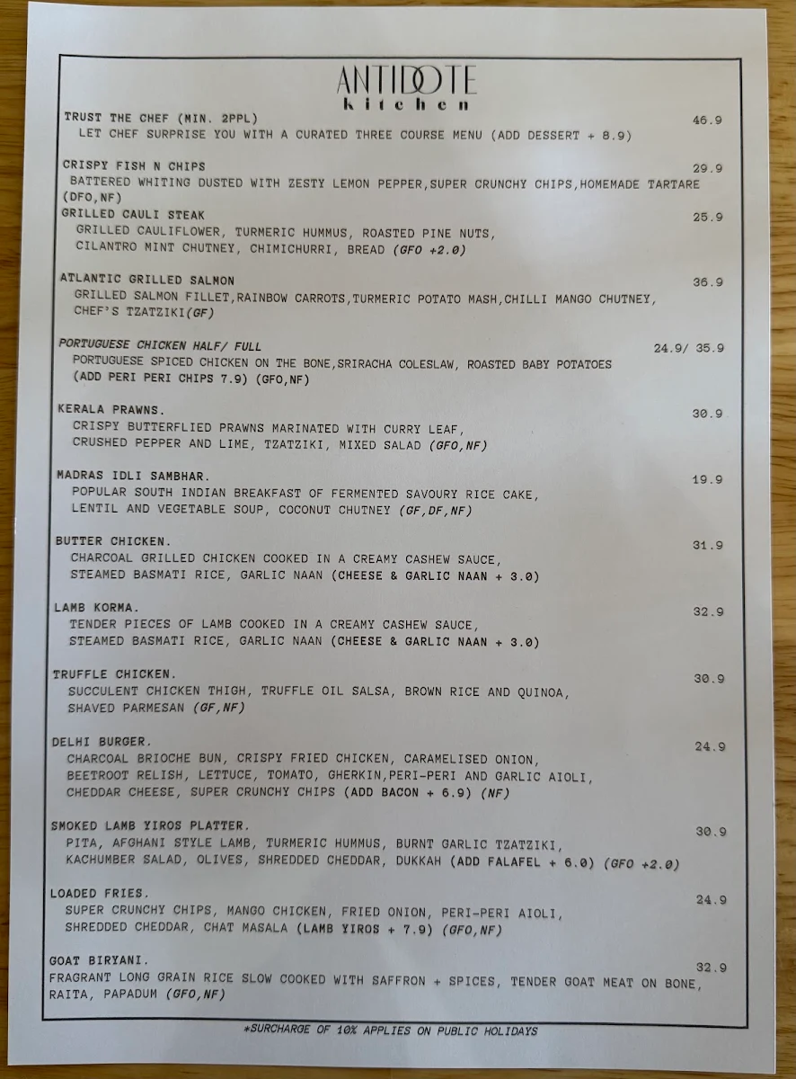 Menu photo 1