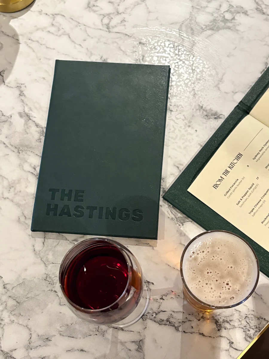 Menu, The Hastings Bowral