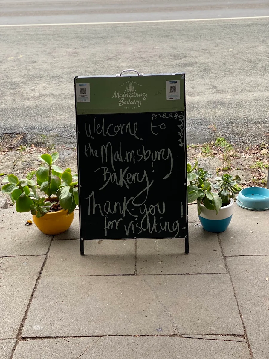 Menu, Malmsbury Bakery Café