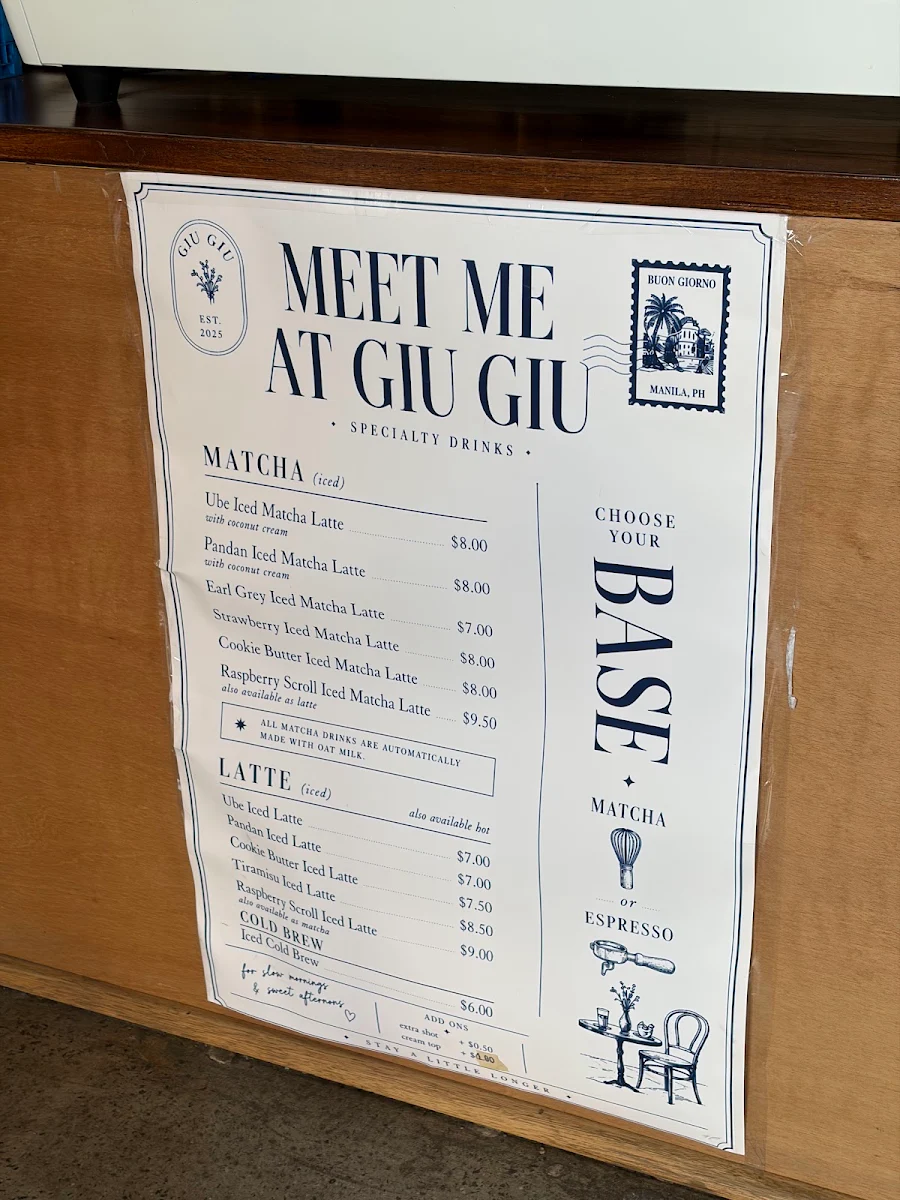 Menu, Giu Giu