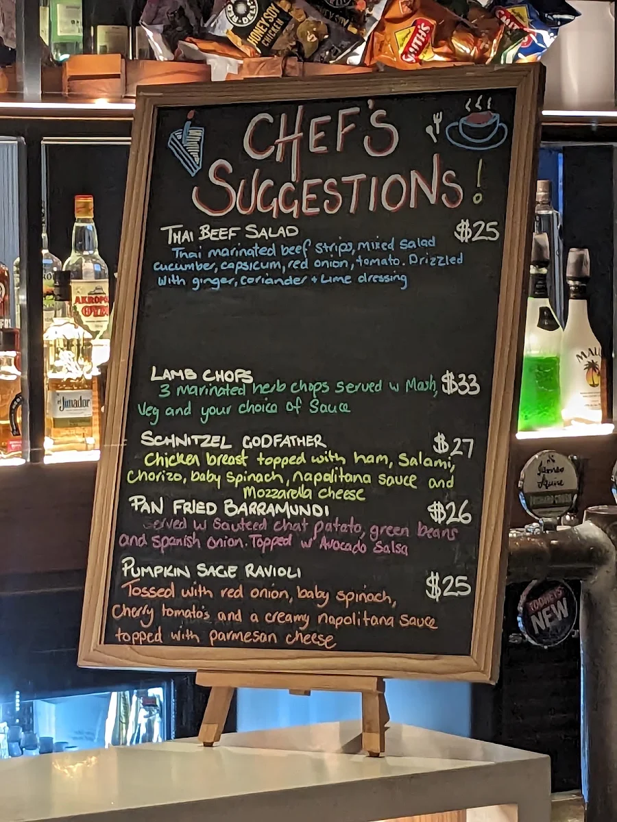 Menu, Melton Hotel