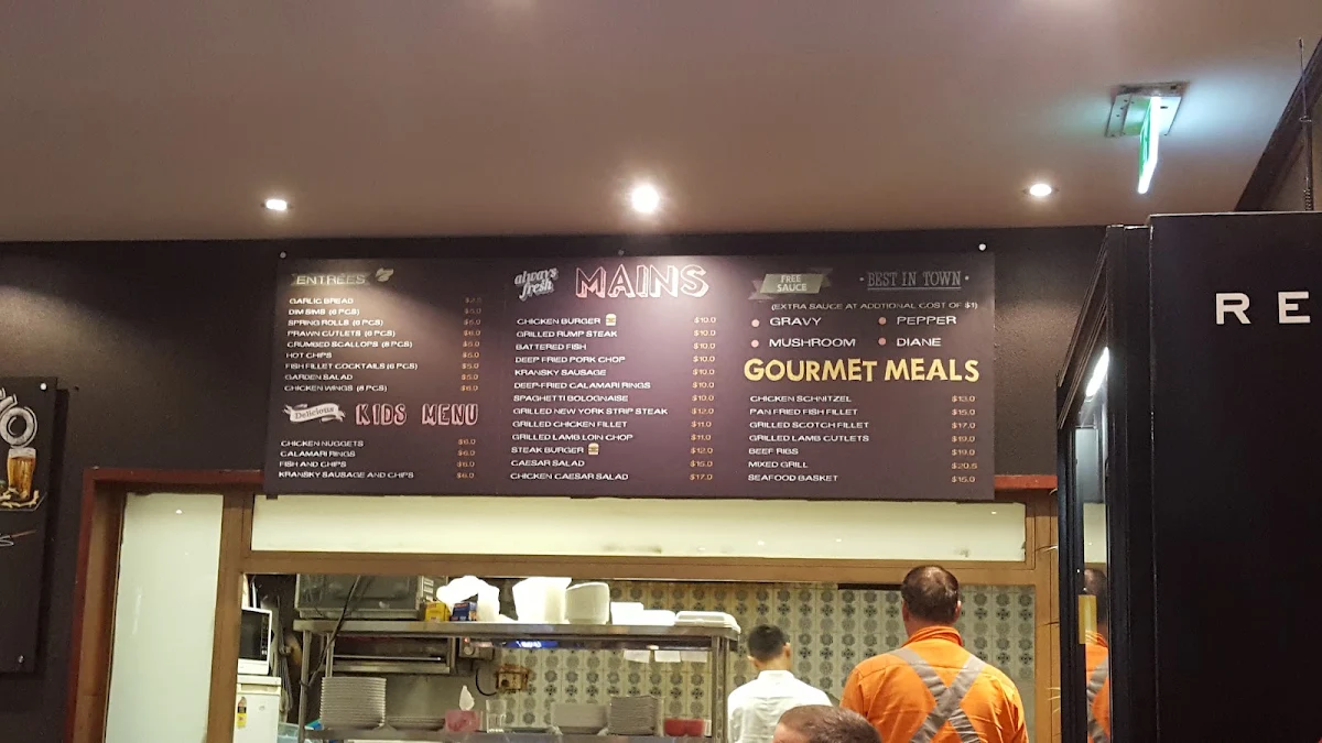 Menu, Melton Hotel