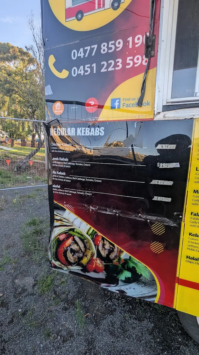 Menu, Food on Wheels
