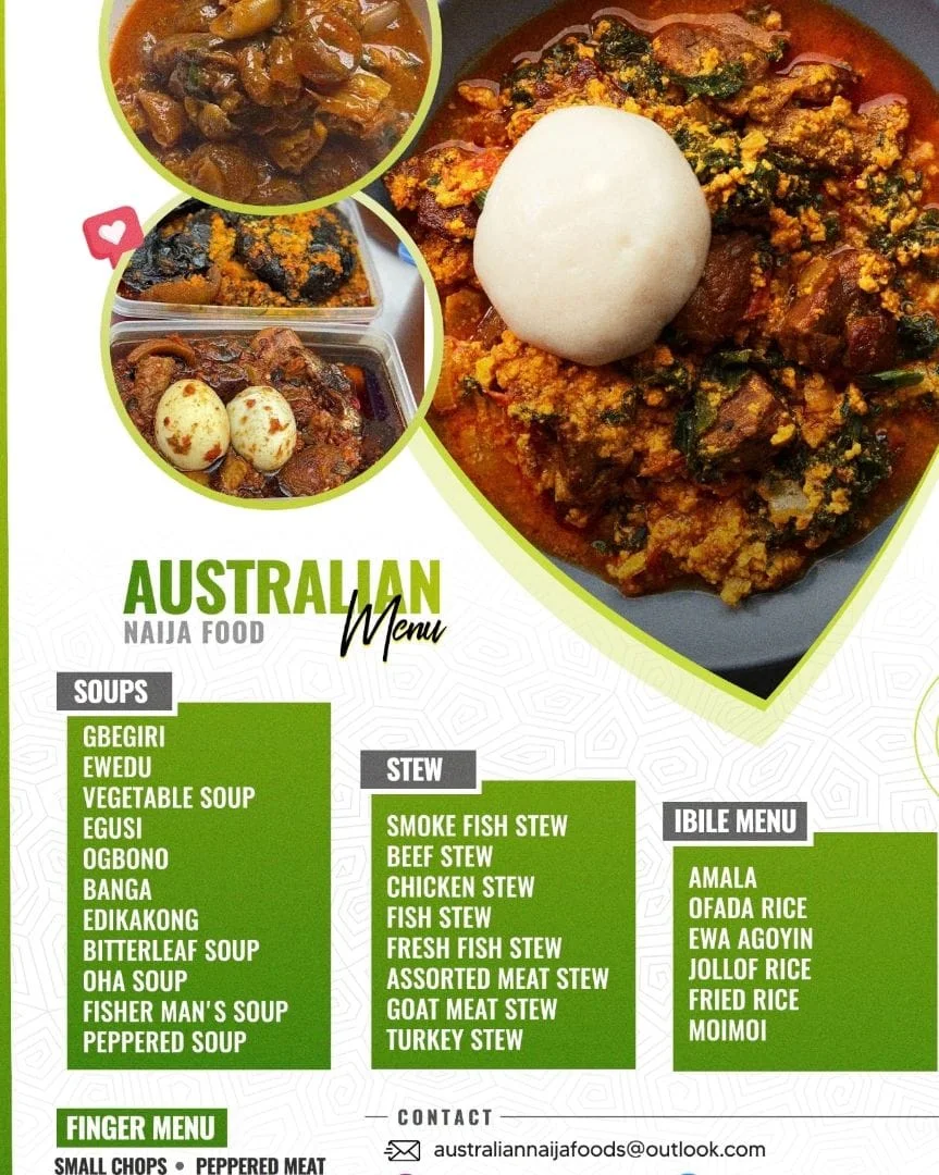 Menu, SA Jollof