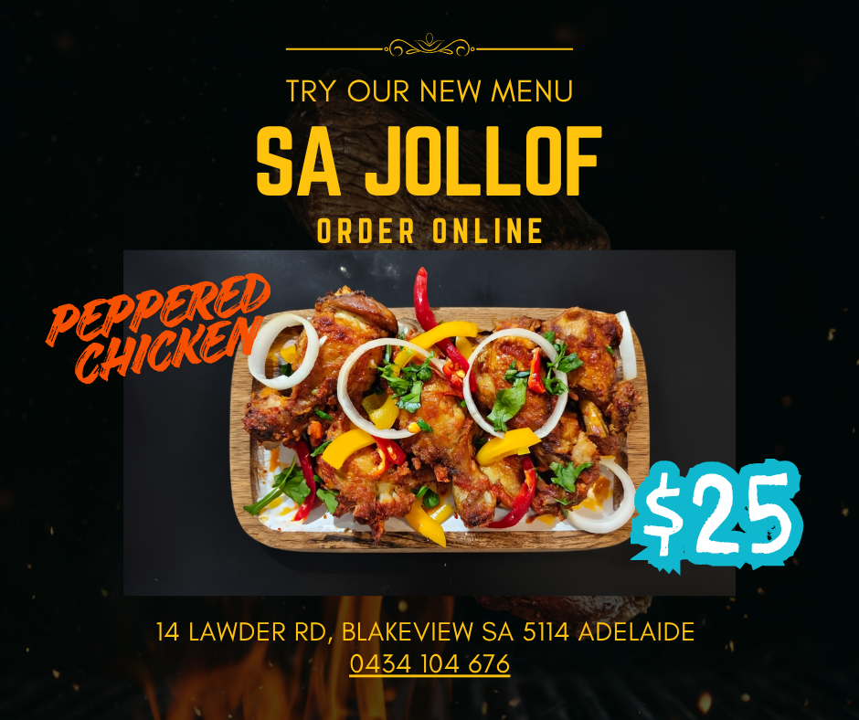 Menu, SA Jollof