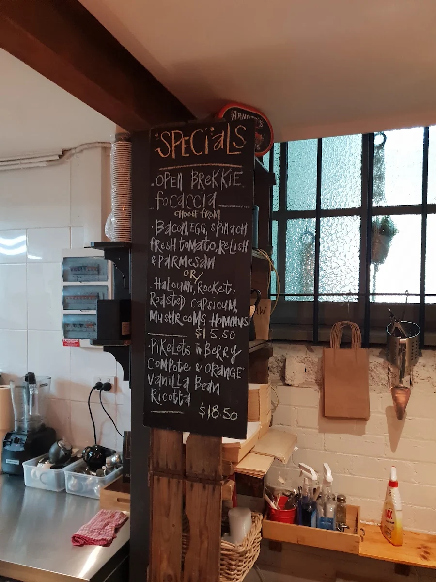 Menu, George St Loft